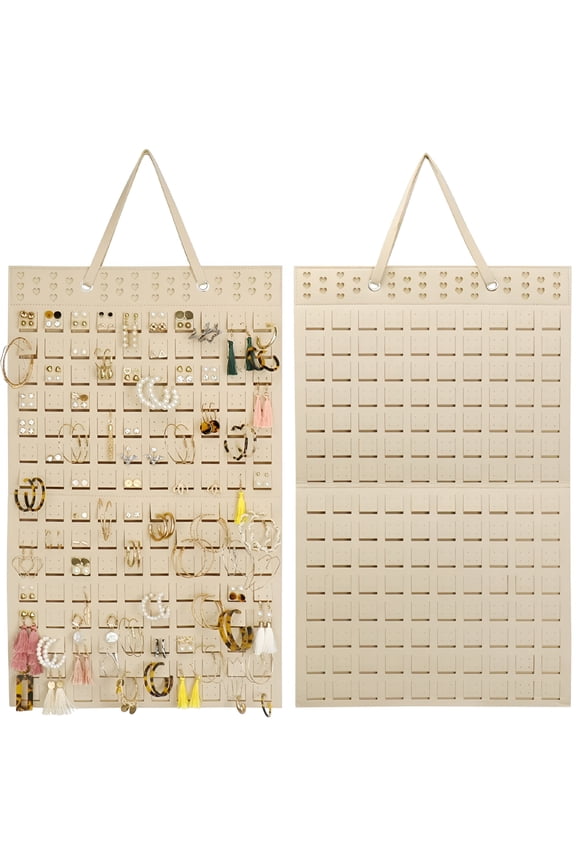 Hanging Earrings Organizer Holder, Holds Up to 300 Pairs, Earring Hanger Wall Mount Hanging Jewelry Display Organizer for Women Girls