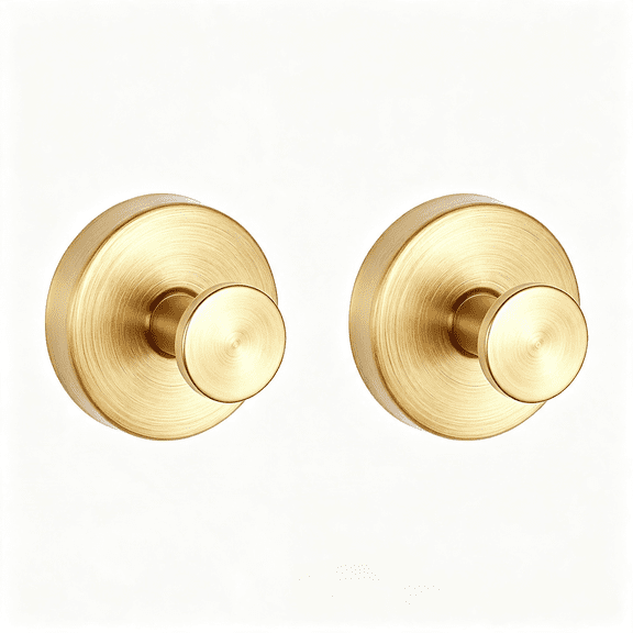 XIBUFE Heavy Duty Suction Cup Hooks for Inside Shower Outdoor&Pool-Waterproof No Drill Towel Robe Loofah Holder Wreath Hanger,Removable Shower Bathroom Hook for Tile Wall Glass Mirror 2 Pack,Gold