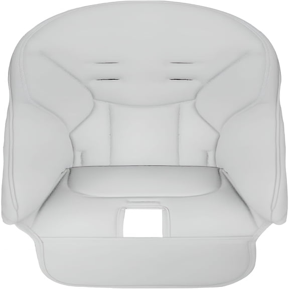 XIBUFE High Chair Cushion,High Chair Cover for Baby,Seat Cushion Breathable Pad,High Chair Seat Cover,Pu Leather Soft Padding Highchair Covers (Light Grey)