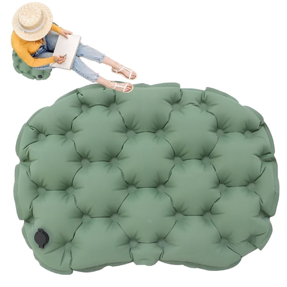 XIBUFE Inflatable Seat Cushion for Air Travel Portable Inflatable Booster Seat Lightweight Sitting Pad for Stadium Pregnancy Travel Dining Game Camping Recliner Wheelchair Classic