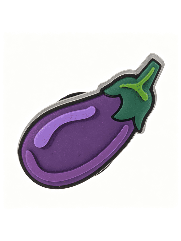 Jibbitz Food Shoe Charms | Jibbitz, Eggplant, Small Shoe Charms Cute Playful Style