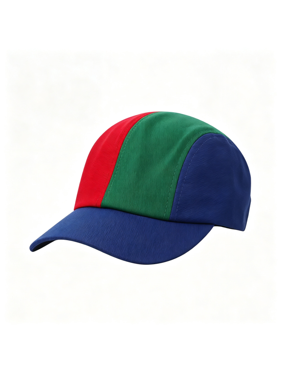 Kids Baseball Cap Brightly Rainbow Color Top Hat Adjustable Sun Protection Sun Visor Snapback Cap for Summer Travel Beach, Breathable Kids Baseball Hat