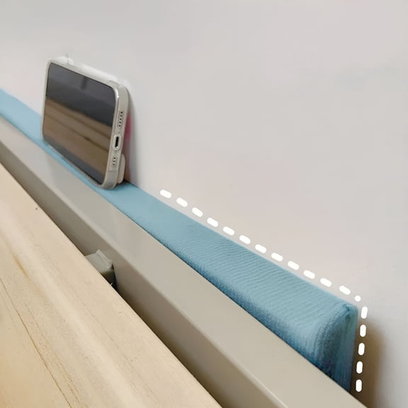 XIBUFE King Size Bed Wedge Pillow, Gap Filler Between Headboard and Mattress, Soft Foam Cushion for Wall Gap, Prevents Items from Falling, Easy to Clean, Durable for Bedroom and Living Room