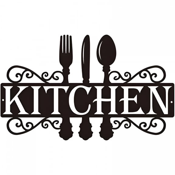 XIBUFE Kitchen Metal Sign,Word Art Farmhouse Cooking Gift,Dining Room Wall Decor,for Kitchen Bathroom Living Room Bedroom Farmhouse Kitchen Decor