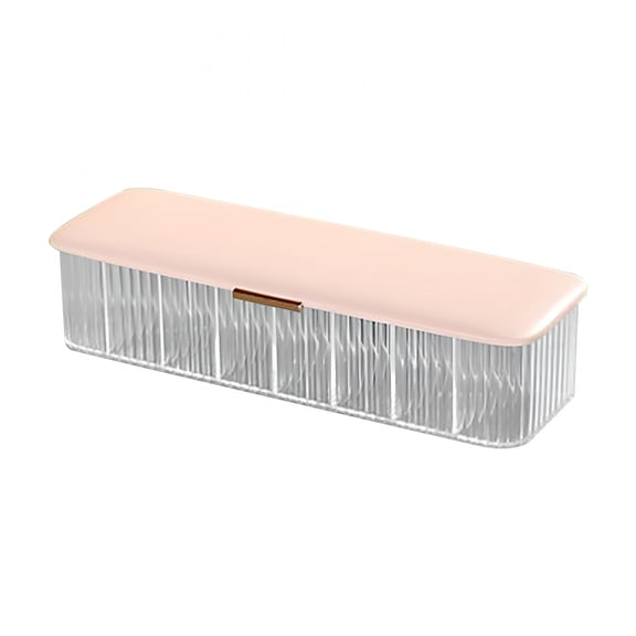 XIBUFE Large Plastic Cable Organizer Box with Lid, 8 Compartment