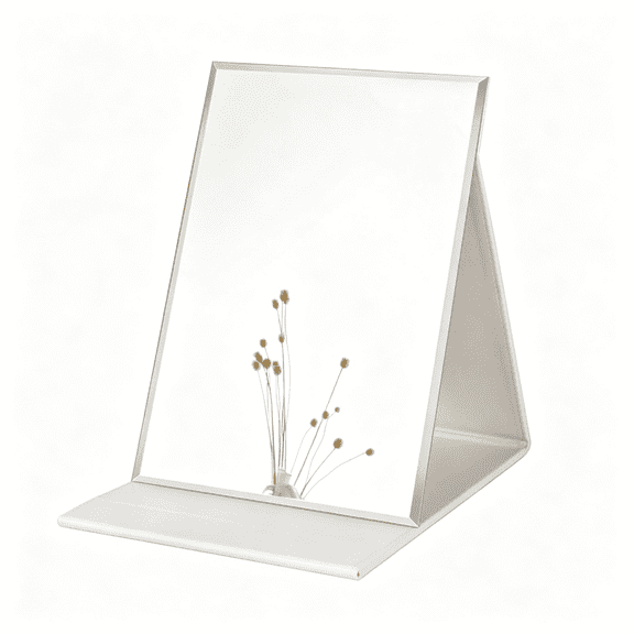XIBUFE Large Portable Super Hd Mirror - Multi Stand Angle Hand Freehandheldtabletop Foldable 10X7 Inch Multi Stand Angle Hand Freehandheldtabletop Foldable Large Hand Mirror