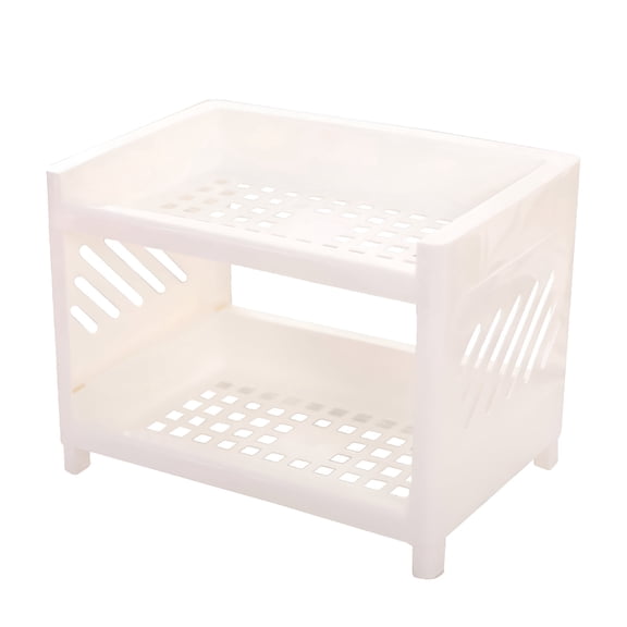 XIBUFE Locker Shelf,Locker Organizer,Table Shelf Organizer,Adjustable Plastic Storage Rack Shelf Square Basket Desk Stand Table Storage Organizer Shelves,Locker Organize Accessories with Shelf