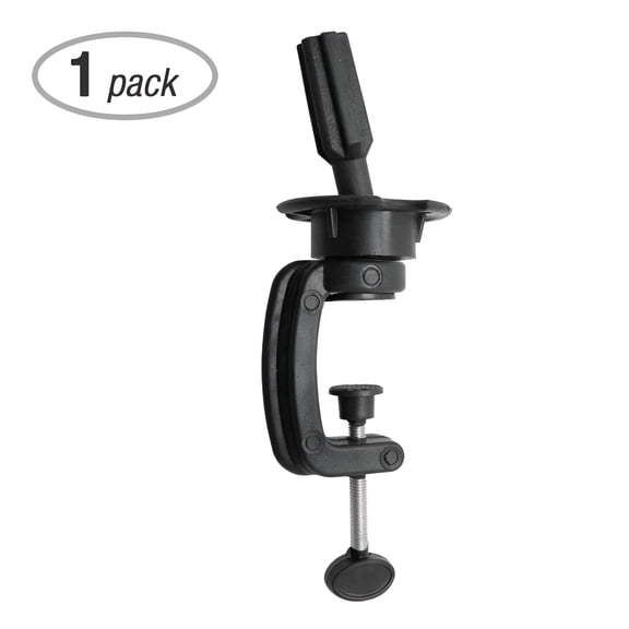 XIBUFE Mannequin Head Stand Clamp, 360 Rotating Wig Maker Holder with C-Clamp for Styling, Cutting & Display