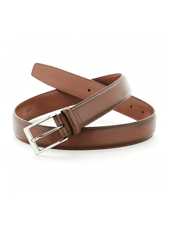 Men'S Portfolio Amigo Faux Leather Dress Belt with Genuine Leather Lining Mens Belts Leather Big & Tall (Available in Big & Tall)