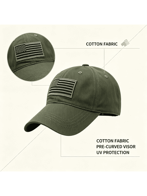 Mens Outdoor Army Military Hat Baseball Snapback Sports Cargo Casual Ball Cap Mens Baseball Cap