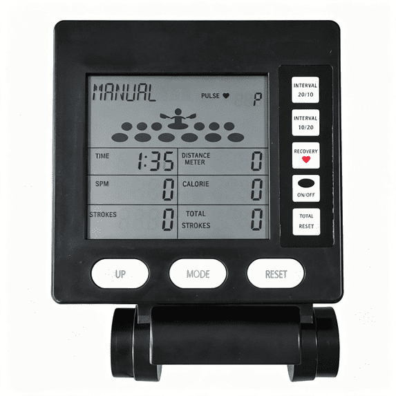 XIBUFE Multifunctional Rowing Machine Counter Speedometer Lcd Display Counter Monitor Rower Replacement Parts,Versatile Multi-Functional Rowing Machine