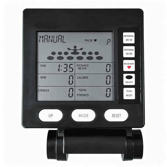 XIBUFE Multifunctional Rowing Machine Counter Speedometer Lcd Display Counter Monitor Rower Replacement Parts,Versatile Multi-Functional Rowing Machine