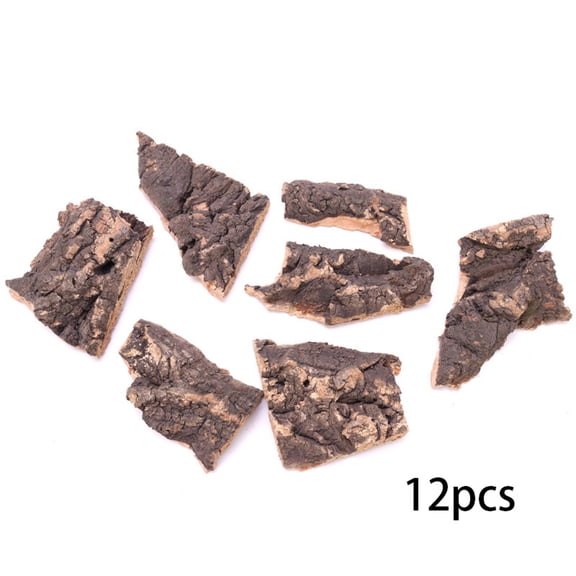 XIBUFE Natural Flat Cork Bedding,0.66Lb Portable Climbing Platform for Pets,Reusable Terrarium Cork Bark Background Board for Reptile