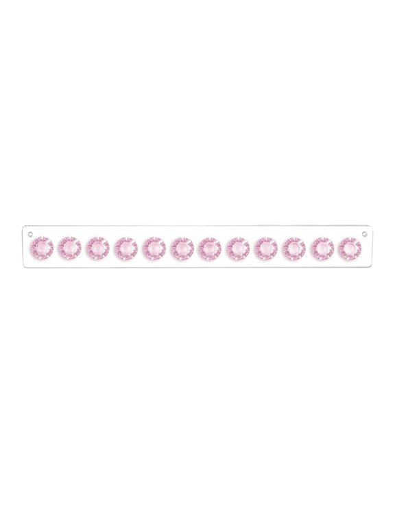 Necklace Organizer - Easy-Install 13.6"X1.4" Hanging Holder Wall Mount with 12 Necklace Hooks, for Hanging Necklace, Jewelry, Bangles, Bracelets and Rings, Best Gifts