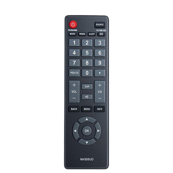 XIBUFE Nh305Ud for Emerson Tv Remote Replacement: Universal Remote Control for All Emerson Tv Lf501Em4 Lf501Em4F Le240Em4 Lc320Em3Fa Lf402Em6 Lf402Em6F Lf461Em4 Lf461Em4A Replace Nh310Up Nh301Ud