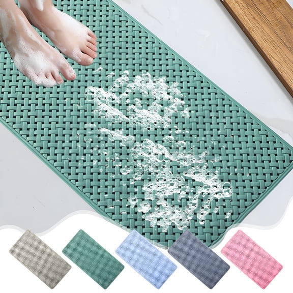 XIBUFE Non Slip Bathtub Mat Shower Mats for Inside Shower with Suction Cups and Drain Holes,Machine Washable Bath Tub Mat for Baby and Elderly,Shower Floor Mat Bath Mats for Bathroom Tub