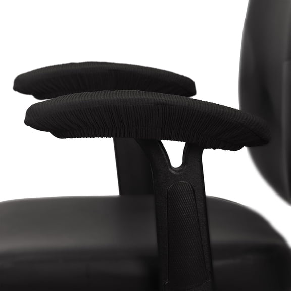 XIBUFE Office Chair Armrest Covers,Stretchable Removable Washable Chair Arm Covers,Elastic Desk Computer Gaming Chair Arm Rest Protector Slipcovers Durable Office Chair Covers Stretchable (Black)