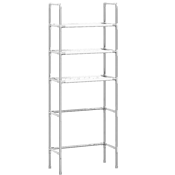 XIBUFE Over Toilet Storage Shelf, White Bathroom Organizer Rack, Heavy ...