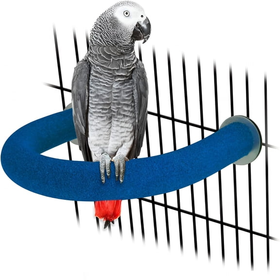 XIBUFE Parrot Perch Rough-Surfaced-Quartz Sands Bird Cage Perches for Medium to Large Bird,U Shape Large