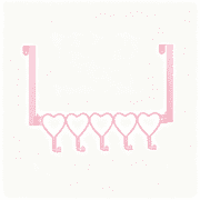 XIBUFE Pink Heart over the Door Hooks Hanger Wall Mount Towel Hanger Door Holder Organizer 5 Hooks Kawaii Farmhouse Rustic Coquettish Style Decor for Bedroom Bathroom Towel Hat Clothes