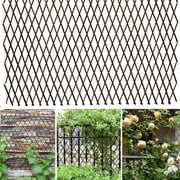 XIBUFE Plant Support Trellis Panel - Willow Expandable Lattice Fence for Outdoor Climbing Plants for Garden,Yard,Patio,Balcony,Greenhouse