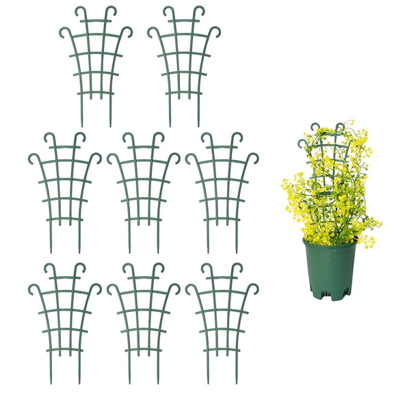 XIBUFE Plant Trellis Garden Trellis, Stackable Plant Supports for Indoor Plants, PP Trellis for Climbing Plants Outdoor, Garden Plant Support for Pots, Vines, Peas & Beans