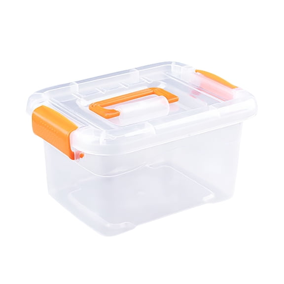 XIBUFE Plastic Storage Bin with Latch and Handle - Heavy Duty Clear Storage Container for Organizing Toys, Clothing, and Household Items Storage Totes with Lids