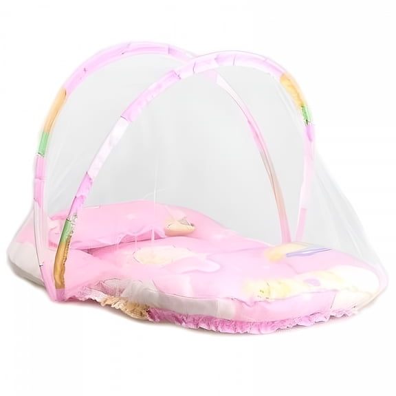 XIBUFE Portable Baby Mosquito Net Tent - Foldable Insect Netting Crib for Newborns and Infants, Travel Bed Canopy for Stroller, Crib, Outdoor, Park, Beach, and Indoor Use