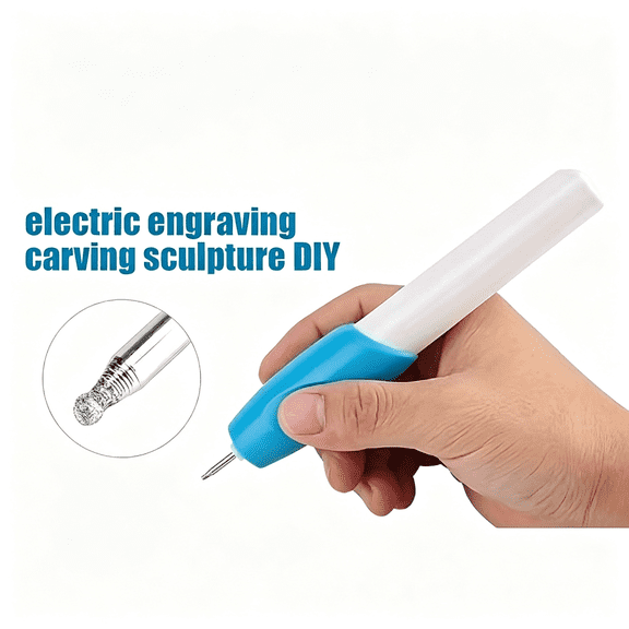XIBUFE Portable Engraving Pen for Scrapbooking Tools Stationery Diy Engrave Jewelry Metal It Electric Carving Pen Machine Graver Tools(Battery Is Not Included)