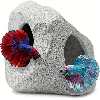 fish tank accessories nd Ameliade Aquarium Artificial Plants & Rock Cave Betta Decor Set highly functional home for your pet fish with the Top Fin Easy Clean 3 Gallon Indulge Aquarium Betta Fish Tank Mates