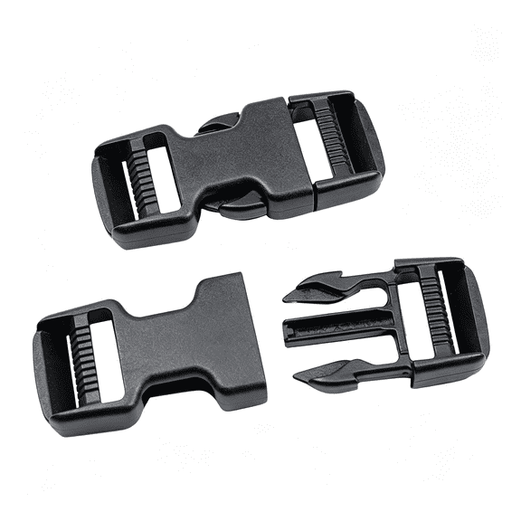 XIBUFE Quick Side Release Buckles 1 Inch Super Heavy Duty Plastic Snap Clips Clasps 25Mm Backpack Strap Replacement Buckle 2 Sets Dual Adjustable Buckle