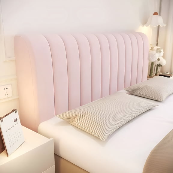 XIBUFE Quilted Bed Headboard Cover for Full Queen Cal King, Stretchy Side Elastic Slipcover, Thick Cotton Dustproof Headboard Protector, Soft Padded Cushion for Bedroom Furniture, Anti-Wrinkle
