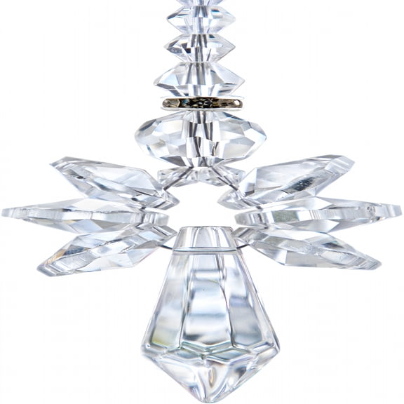 XIBUFE Rainbow Guardian Angel Suncatcher for Mom Crystal Angel Ornaments for Home/Car Decoration & Porch Decor & Hanging Valentines Day Gift (Clear)