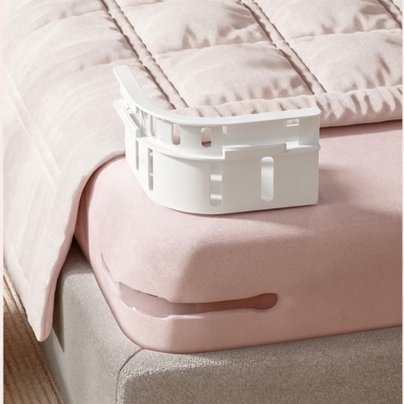 XIBUFE Sheet Holders for Corners,Non-Slip Clips with Rounded Edges for Flat and Fitted Mattress Sheets,Strong Grip Bedding Fasteners for All Sizes Fitted Sheet Clips