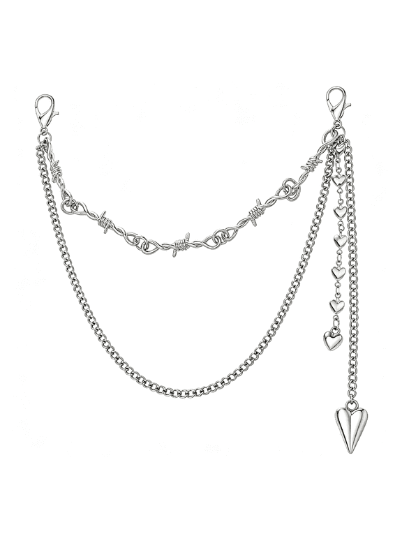 Shoe Chains, Bag Chain Charm, Silver Boot Chains Boot Charms, Purse Charms, Goth Punk Boots Decorative Accessories for Women Boots Handbags Pants Sneaker