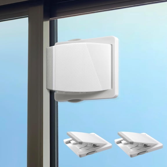 XIBUFE Sliding Door Lock,2 Pack Child Safety Sliding Glass Door Lock for Sliding Glass Doors,Sliding Windows,Sliding Closet,Etc. Easy to Installation Provides More Security for Your Baby