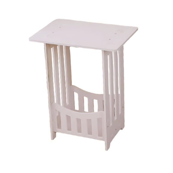 XIBUFE Small Side Table for Small Spaces, Lightweight Corner End Table with Storage, Modern Bedside Nightstand for Living Room Bedroom Dorm, 12.6 x 7.9 x 15.7 Inch