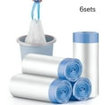 thumbnail image 1 of XIBUFE Small Trash Bags 5 Gallon - 60 Count Drawstring 5 Gallon Trash Bag, Pre-separated Small Garbage Bags Bathroom Trash Bags, Unscented White 5 Gal Trash Can Liners, 1 of 7