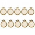 thumbnail image 1 of XIBUFE Stitch Frame Embroidery Hoop Diy Decoration Fixed Frame Gifts Hand Mini Ornaments Round Tools Wooden 10Pcs Set, 1 of 7