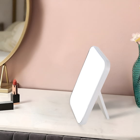 XIBUFE 8-Inch Portable Folding Makeup Mirror, 90 Adjustable Vanity