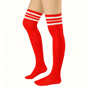 XIBUFE Thigh High Socks for Women Striped Knee High Stockings|Womens Thigh High Femboy SocksBreathable,Soft,Durable,Stretchy,Versatile,Flattering,for Casual,Cheerleader,Cosplay,Party
