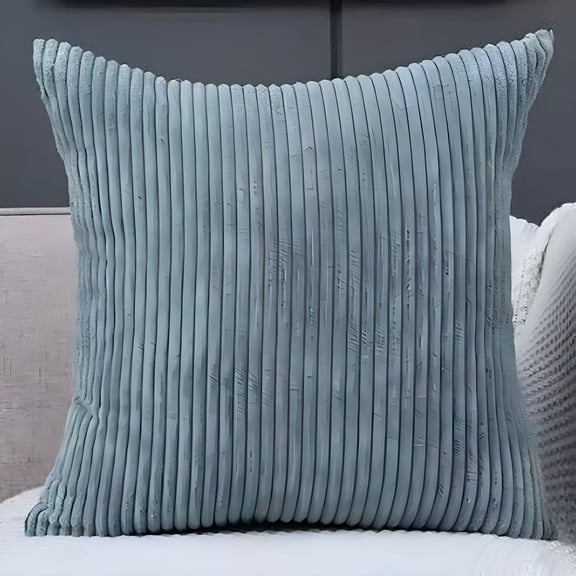 XIBUFE Throw Pillows for Couch 20"X 20" Modern Contemporary Transitional Navy Blue Striped Polyester Throw Pillow ( 2 Count)