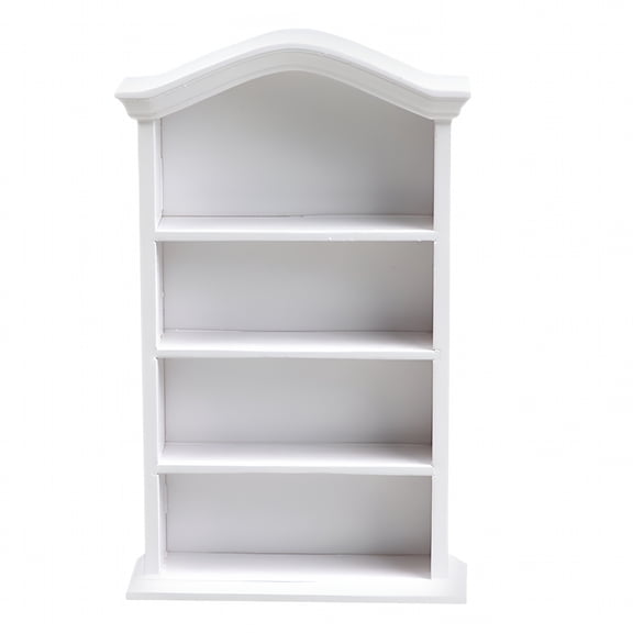 XIBUFE Tiny Book Shelf Miniature Shelf White Wood Mini Bookshelf 1Pcs 6.1X3.7X1.1In