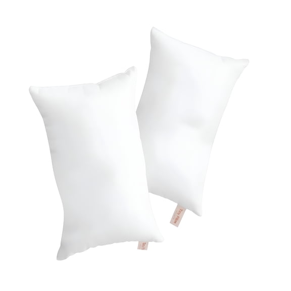 XIBUFE Tiny Pillows,2 Pack Microfiber Soft Small Pillows Machine Washable Travel Pillows 11 X 7 Inches Small Travel Pillow,White