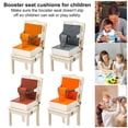 thumbnail image 1 of XIBUFE Toddler Booster Seat for Dining Table Kitchen Chair Waterproof Stain-Proof with Backrest and Adjustable Straps Non-Slip Portable Travel Booster Seat Dining Chair Pad, 1 of 7
