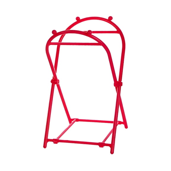 XIBUFE Trash Bag Holder Stand, Leaf Bag Stand Shopping Bag Holder Garbage Bag Holder Frame Hanging Trash Bag Rack for Grocery Bag, Parties, Bathroom Pink