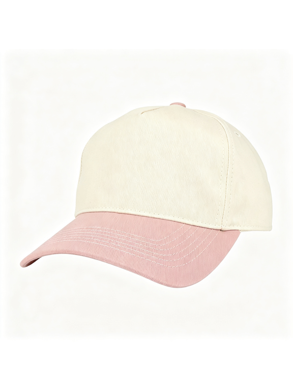 Two Tone A-Frame Trucker Hat,5-Panel Blank Baseball Snapback|Solid Back,No Mesh Or Foam; Semi-Structured P"-Front Canvas Crown; Custom-Ready for Embroidery,Patches,Logos