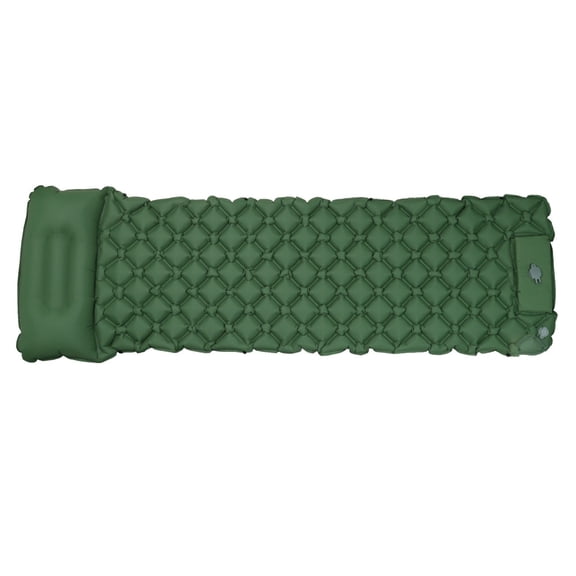 XIBUFE Ultralight Camping Sleeping Pad Mat Compact Air Mattress Backpacking 1.42Lb Lightweight Packs 4.3"X9" 50S Foot Pump 40D Nylon Waterproof Tear-Proof Two Connect Twin Hike Travel Pillows