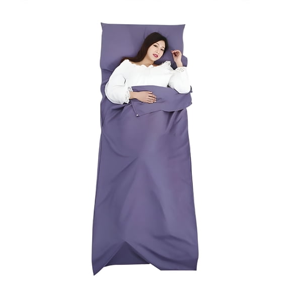 XIBUFE Ultralight Compact Sleeping Bag Liner, Portable Polyester Travel Sheet for Camping, Hiking, Backpacking, Hostels, and Hotel Sleeping Bag Insert