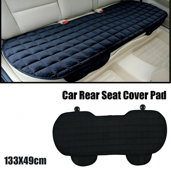 XIBUFE Universal Car Rear Back Row Seat Cushion Cover Pad Protector Chair Breathable Mat Black Soft Universal Car Seat Cover